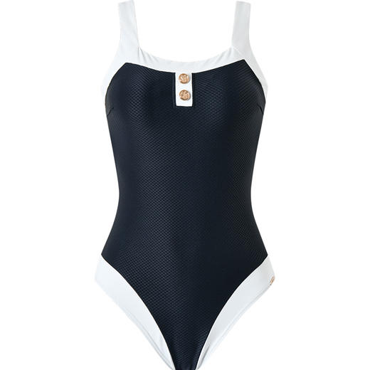 sisia2025新款泳衣女士高级感显瘦遮肚绝美性感复古温泉连体泳衣SWS24-21A 商品图8