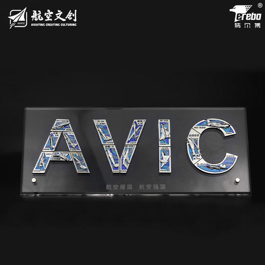 【中航工业官方正品 长春航展、九三阅兵纪念品】特尔博 联名款 珠海航展AVIC徽章套装 独家收藏纪念 商品图1