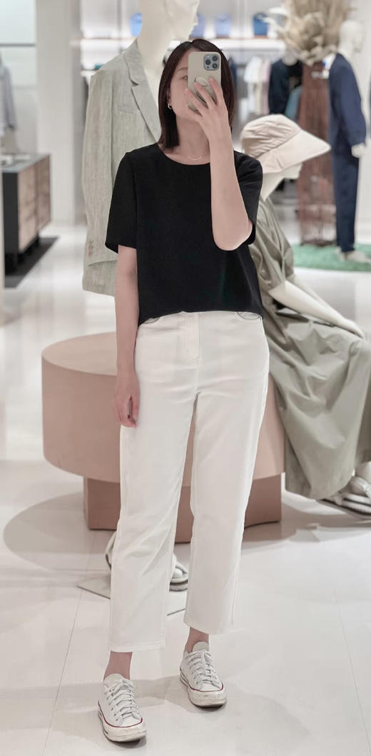 【高品质私服】【IC强捻弹力汗布T恤】宽松版型，不挑身材，面料轻薄，手感顺滑G1323-CC【无标出货 介意慎拍】 商品图4