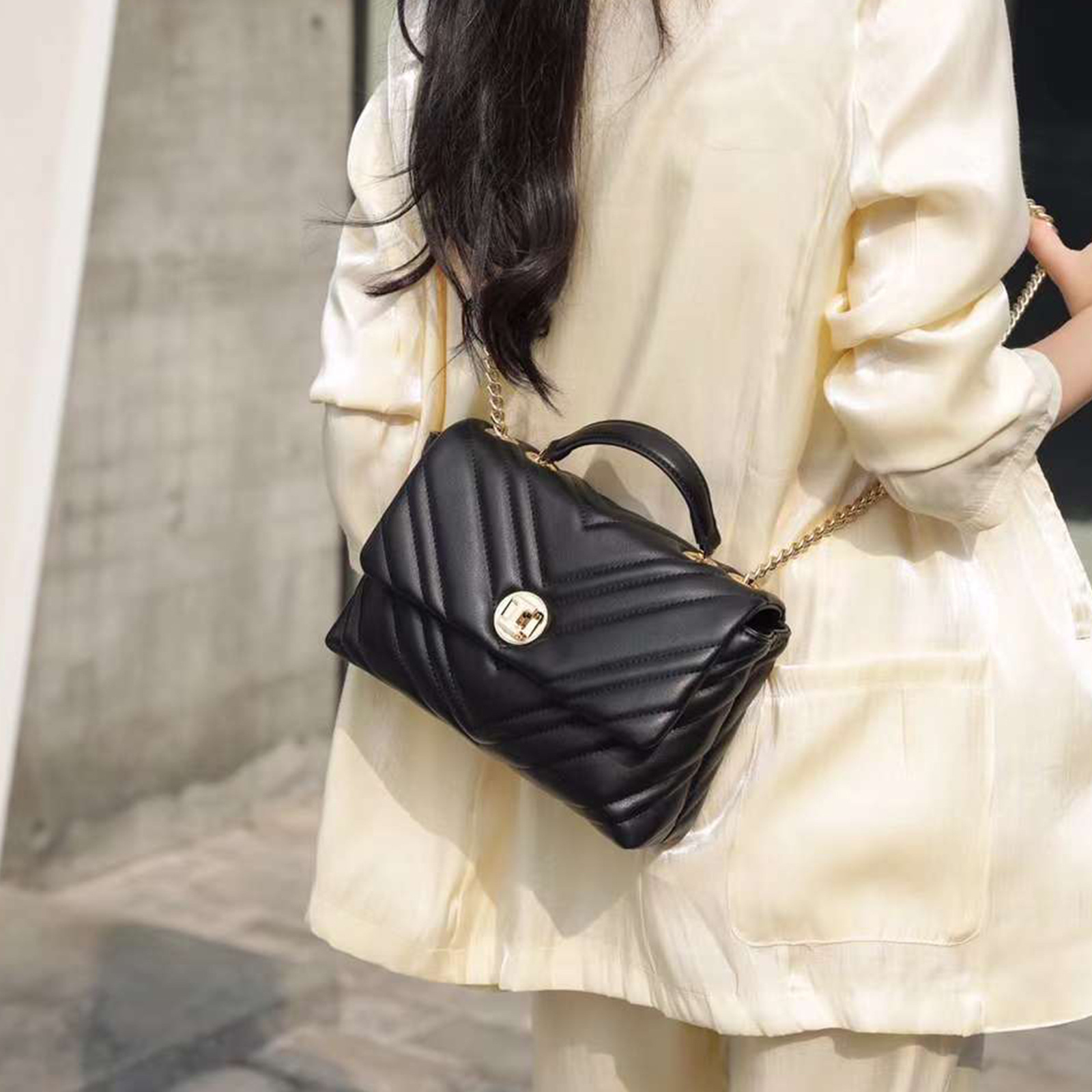 【预售3天】2025爆款高级感女士包包女包斜挎包手提包通勤链条包JA8067