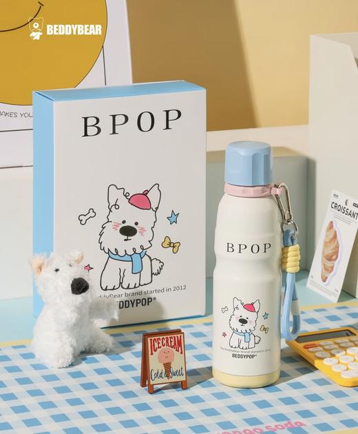 【品牌直发】【杯具熊原创萌宠西高地系列】成人学生运动杯 保温杯 双饮吸管杯 便携咖啡杯 新款 商品图9