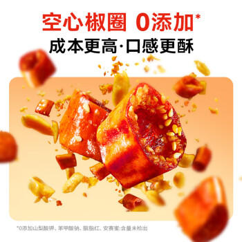 黄飞红（HUANGFEIHONG）香脆椒55g*5袋 辣椒脆 辣椒酥 香辣酥 花生脆零食下酒菜花生米 商品图5