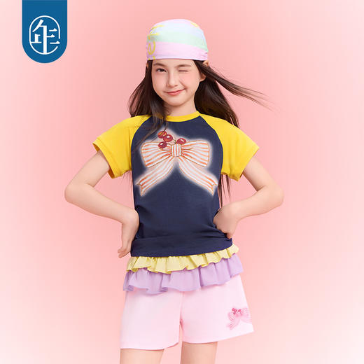 年衣童装女童短裤25夏新款新中式民族风宽松大童瑞瑞星光短裤 商品图4
