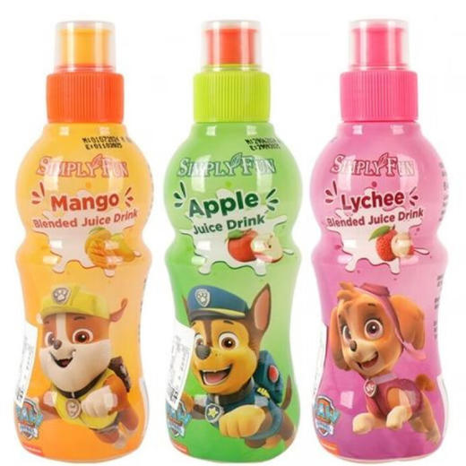 嘉樂趣汪汪队荔枝苹果/芒果苹果/苹果汁饮料250ml 果汁含量20%儿童饮料 商品图0