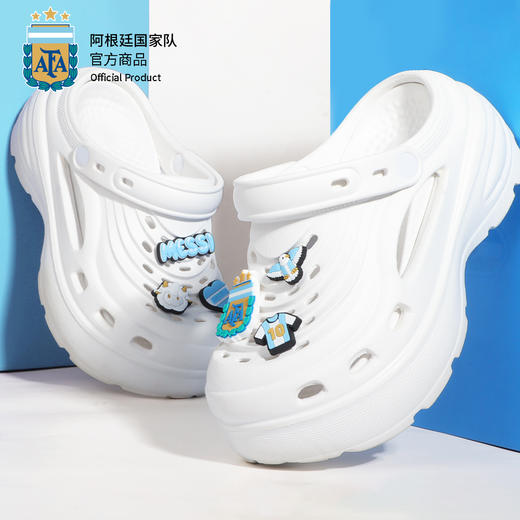 【官方正版】阿根廷国家队 | 夏季厚底洞洞鞋户外透气沙滩鞋可外穿凉拖鞋 商品图4