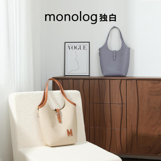 【王楚然同款】独白X卡拉羊新款女士托特包大容量通勤手提包D4512 商品图1