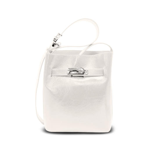 【预售3天】2025新款百搭女士油漆亮皮单肩斜挎水桶包S-7178Y 商品图5