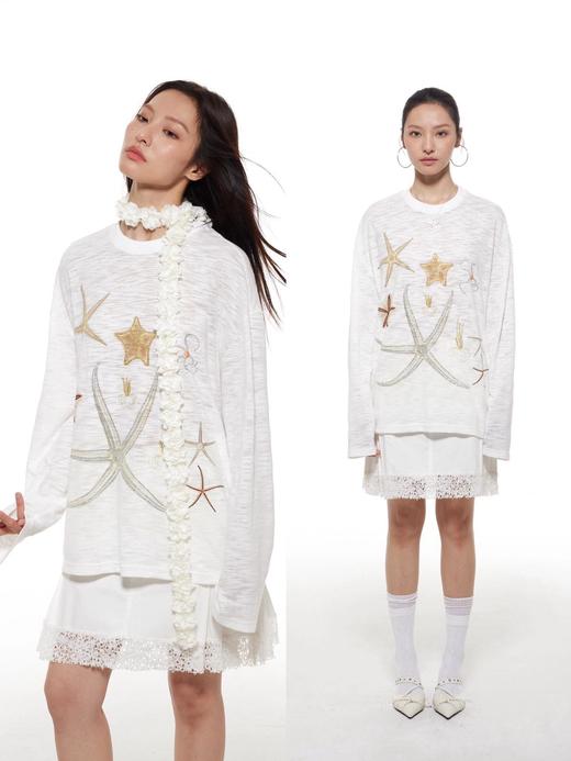 不能拒绝的blingbling幸运海星烫钻防晒T 商品图5