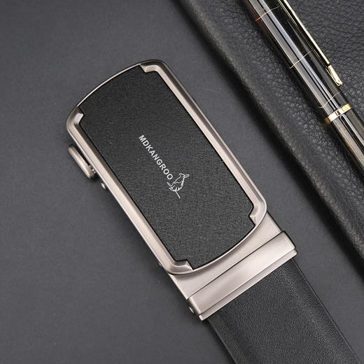 美都袋鼠/MDKANGROO 男士商务通勤休闲黑色自动扣皮带礼盒MD310AM204-DA-M2 商品图1