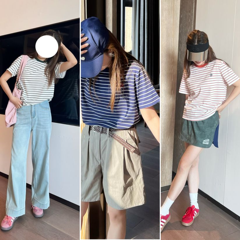 2505515   速干 棉 三色条纹短袖