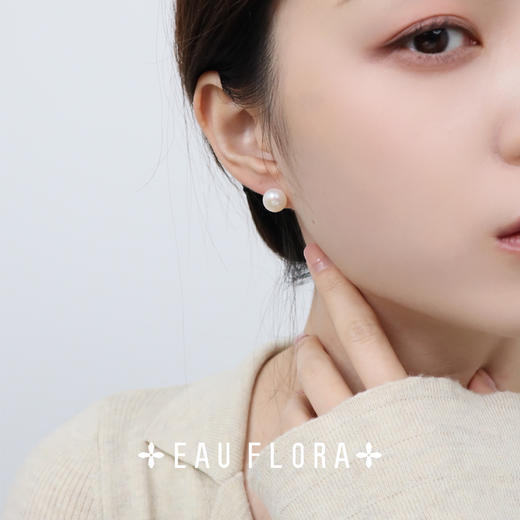 【月光】淡水珍珠耳钉 商品图1