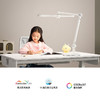 霍尼韦尔（Honeywell）台灯护眼学习阅读护眼灯国AA级智能调光LED全光谱灯儿童卧室学生_HWT-05A02（云白） 商品缩略图4