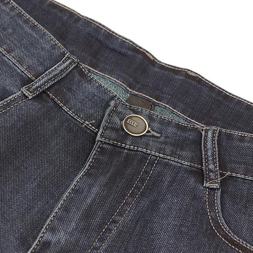 半身缘男裤 夏季后贴烫胶棉感舒适透气牛仔短裤252301B70103785 商品图2