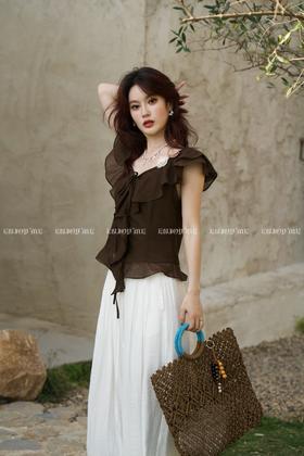 【门店同款】ENJOY夏季“可露丽”温柔花朵上衣 162944611