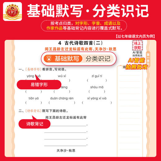 2025新王朝霞活页初中七八九年级默写计算小四门语数英政史地生人教北师课本同步练习册知识点汇总基础知识大全中考复习资料 商品图2