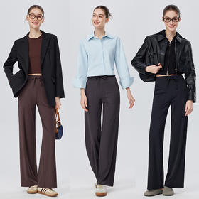 【瘦瘦魔法裤】夏季凉感高腰直筒阔腿 休闲瑜伽外穿防晒运动裤