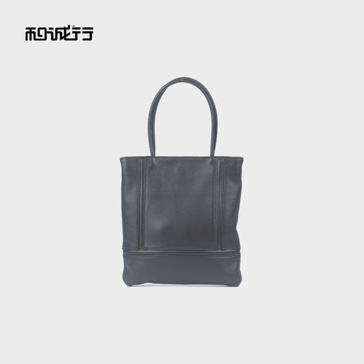 和诚行 2025新款小众简约拼接手提包女时尚真皮斜挎单肩包4180107 商品图4