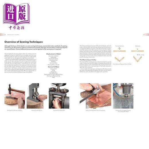 【中商原版】New Jewellery Techniques 进口艺术 新珠宝技术：金属制品和银器的弯曲刻痕和折叠 商品图12