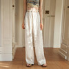 OLrain欧芮儿订珠慵懒度假直筒裤女夏季2025新款松弛显瘦显高长裤 商品缩略图3