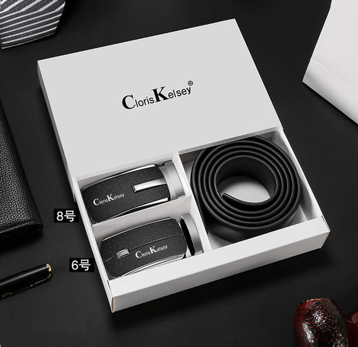 【父亲节好物】皮带男士腰带头层牛皮皮带磨砂扣活动礼盒装爆款皮带。ry 商品图2