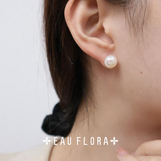 【月光】淡水珍珠耳钉 商品图2