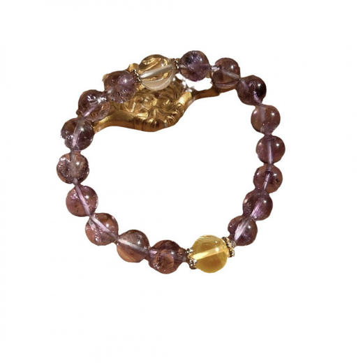 六鑫珠宝 天然紫水晶九紫离火颗粒紫水晶手串 商品图3