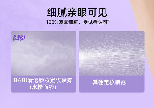 BABI清透锁妆定妆喷雾（水粉面纱）  120ml 商品图5