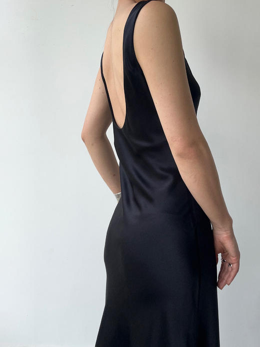 丝所｜24H031A 重磅真丝苍穹黑晚礼短裙［ 黑 ] 商品图1