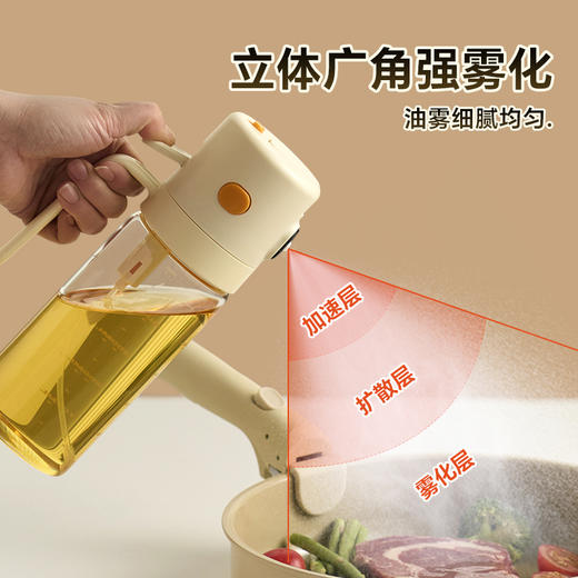 厨房家用喷油壶雾化玻璃雾状食用油食品级防漏不挂油A-4642 商品图3