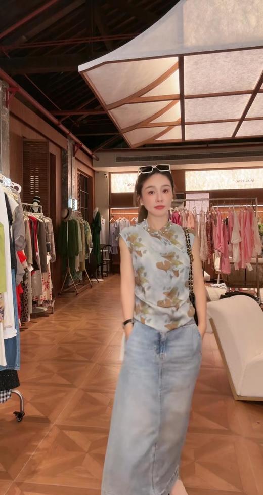 PIANAI冷小姐# 蓝色新中式上衣 商品图2