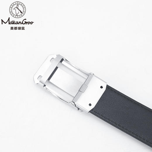 美都袋鼠/MDKANGROO 高端鳄鱼骨皮男士皮带礼盒装MDE317AM319-DA-M5 商品图4