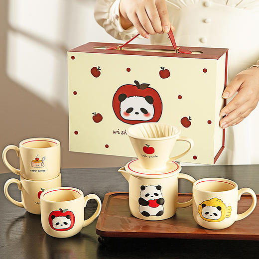 摩登主妇mototo陶瓷咖啡壶套装咖啡分享壶聪明杯滤杯结婚新婚礼物 商品图4