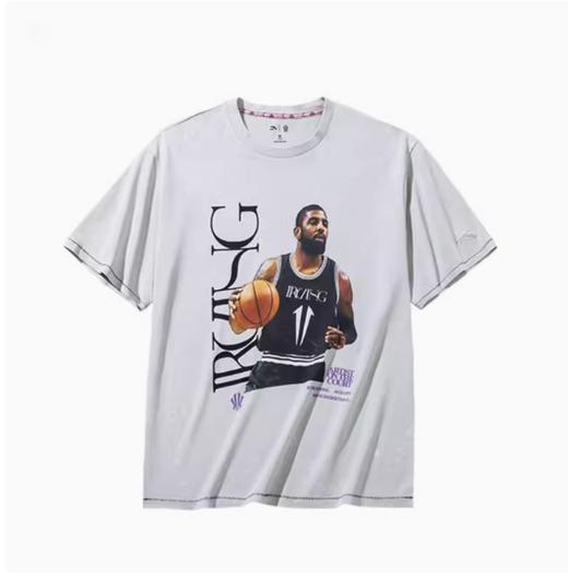 【超值】安踏欧文印花T恤男女同款上衣服2024秋新款宽松短袖体恤172431114 商品图1