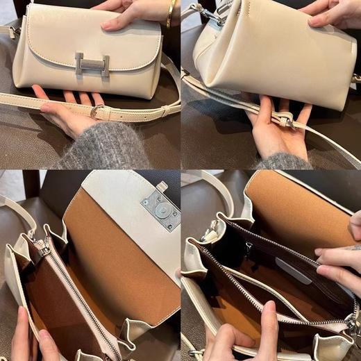 【预售3天】高级质感小包包女2025新款手袋简约百搭小方包复古洋气通勤斜挎包YM6913 商品图3