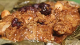 8种莲子创意吃法-荷叶莲子鸡