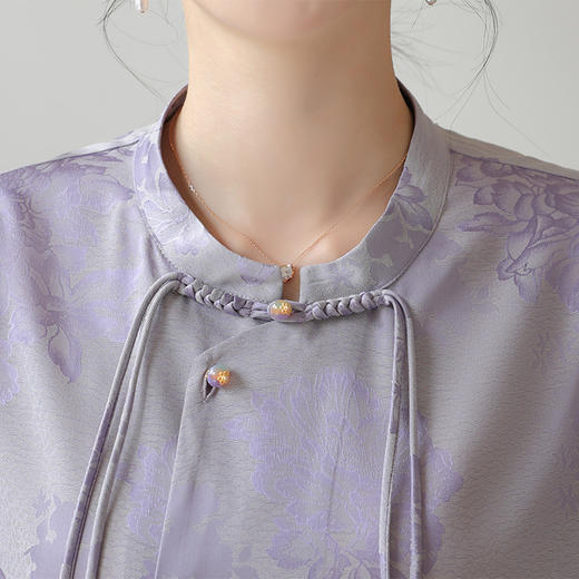 洋气印花新中式国风，中袖两件套气质中年老女装FFX1006 商品图2