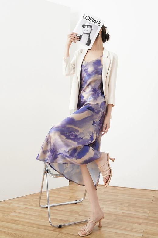 Le Malene 浪漫艺术晕染吊带连衣裙 20331 商品图4