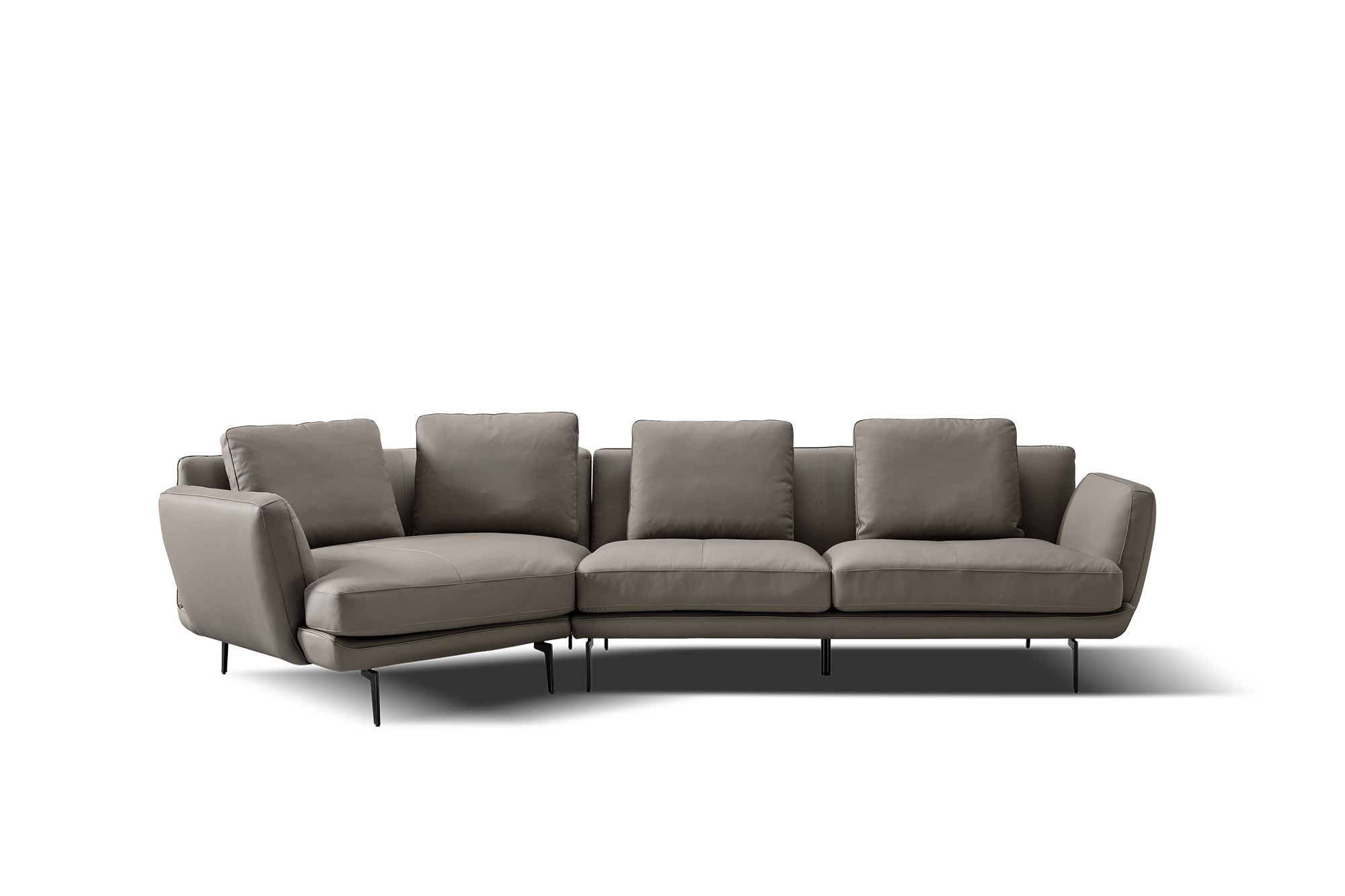 Koji Sofa 高基转角沙发 | 皮布面料可选，详询客服