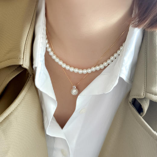 【珍珠项链*2+耳钉】BAOFANDI宝梵迪  新款珍珠项链礼盒三件套【礼袋+礼盒+保养卡+证书】 商品图8