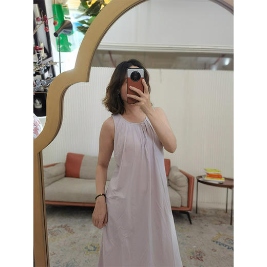 天丝棉带杯睡裙 舒适柔软 吸湿排汗 宽松休闲版 免穿BRA 商品图3