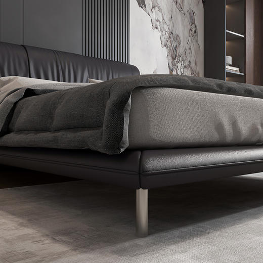 顾家家居整装 意式极简 皮艺软床KZ.B1097PF3 黛丽 商品图9