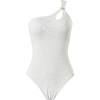 sisia2025新款泳衣女款斜肩高级感显瘦性感绝美温泉白色连体泳衣SWS24-19A 商品缩略图8