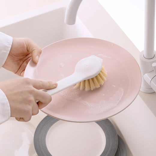 茶花 长柄锅刷 刷锅刷子 洗锅刷洗碗刷子厨房水槽灶台清洁刷219002 商品图2