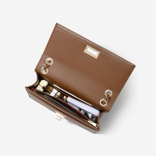 【预售3天】新款小众复古高级感韩系小香风菱格链条腋下包女单肩斜挎包JY87257 商品图2