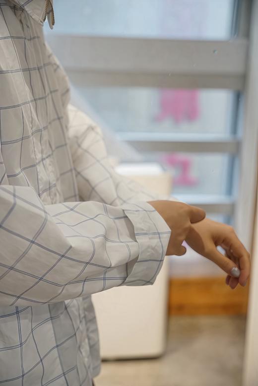 HARVESTY 格纹拉链薄外套 商品图1