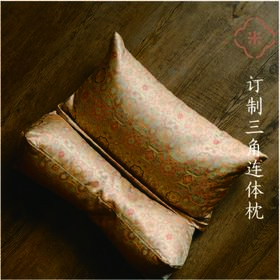 工厂直发 订制三角连体枕 艾绒荞麦壳牵引枕 神清气爽容光焕发