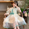 童裙女童国风连衣裙夏季新款薄款2025可爱女孩纱裙公主裙 商品缩略图0