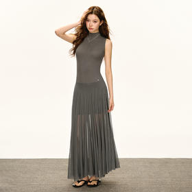 Ariseism 美式复古设计感无袖连衣裙女2025夏季新款裙子