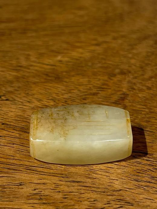 糖沁籽料白玉雕福壽纹扁形勒子，顺丰包邮 商品图3