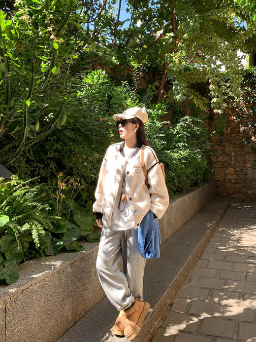 <曾小咸推荐>现货秒杀 ！微信超特价！ 羊羔毛棒球服外套 日常299.99 立减150 秒杀149.99！！ 商品图7